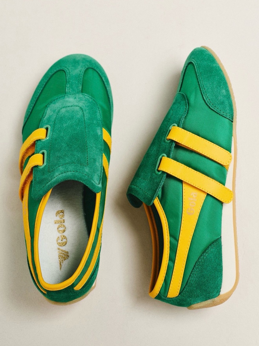 Gola Green Suede Sneakers